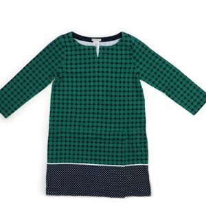 Crewcuts by J.Crew NWT Girls Dress Size 8 in Blue and Green Dots - Front Pleat